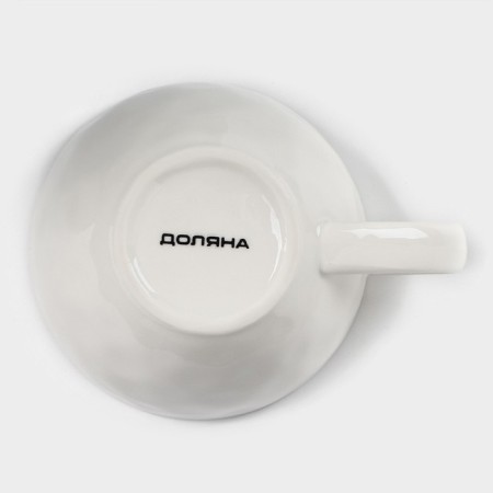 Cup porcelain shade "Cosmos", 250 ml, red color-3