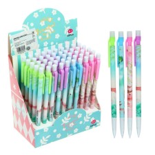 Mechanical pencil 0.7 mm, body with a pattern, mix (barcode on a piece)