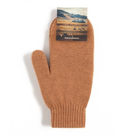 Male mittens from Mongol wool, red color, size 20-24-2