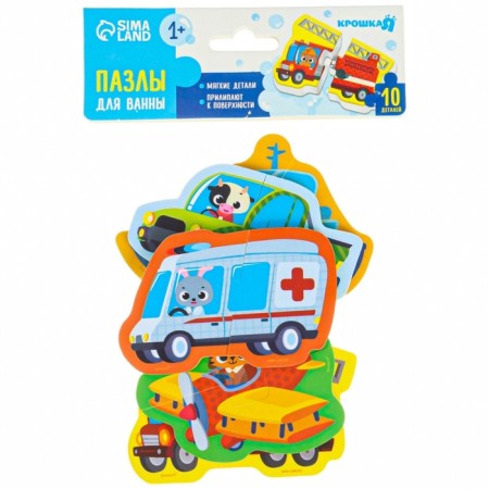 Soft puzzle for babies "Transport", 5 puzzles, crumb I-9