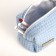 Textura zipper cosmetic bag, blue color