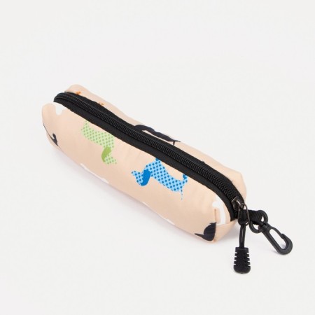 School backpack from lightning textiles, external pocket, pencil case, beige color-6