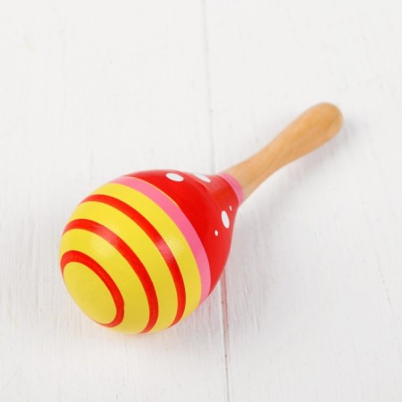 Musical toy "Marakas", with white peas, Mix colors-3
