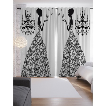 Photostes "Blobes Dress", Saten, size 145x265 cm, 2 pcs