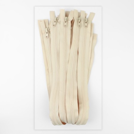 Lightning "Tractor", No. 8, detachable, automatic lock, 70 cm, ivory color-2