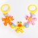 Stretching to a stroller/crib "giraffes", 3 toys, color mix, crush me