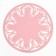 Napkin Decorative shade "Tulips" Color Pink, D 30 cm, 100% p/e, felt