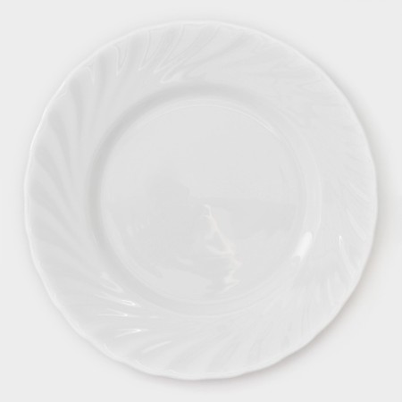 A set of dessert plates Luminarc Trianon, D = 20 cm, glass ceramic, 6 pcs, white color-2