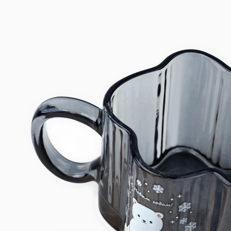 New Year. Glass mug "Happy New Year!", 260 ml-2