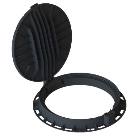 Sadovy Luke "Logo", D = 80 cm, plastic, black-1