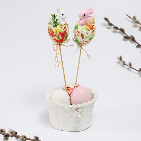 Decor on the Easter "hares" 5 × 10 × 25 cm