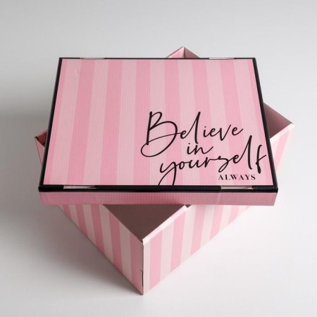 Gift folding box, packaging, “for you”, 31.2 x 25.6 x 16.1 cm-4