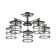 Rotondum 5x60W e27 chandelier chrome