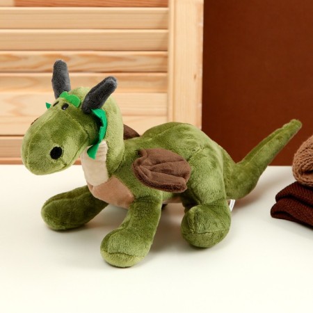 Soft toy "Dragon", 20 cm, green color-1