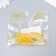 Decor for creativity plastic glue "eye" holography orange set 6 pcs 1.8x4.5 cm