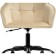 Computer chair Oisha plastic/velor, black/beige 56x63x80 cm