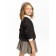 Cardigan Children's Knit, height 128 cm, black color