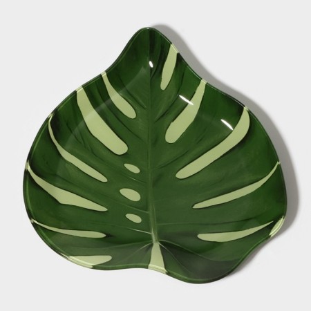 Glass Serving shares "Monster", 21 × 21 cm, green color-2