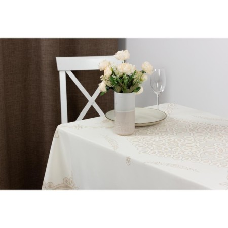 The tablecloth "openwork" Legend, 130 x 160 cm, beige color-2