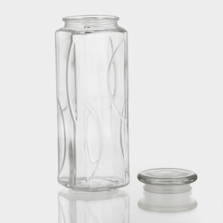 Glass Bank for bulk products "Lord", 1.7 l, 9.5 × 27.5 cm-1