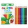 Pencils of 12 colors, Carioca "Maxi Tita", plastic, three -sided, neckline 4.0 mm, thickened, impact -resistant