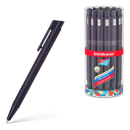 Ballic pen Autom. Erichkrause Colortouch dots in Blue, node 0.7 mm, flu, black. Syn.