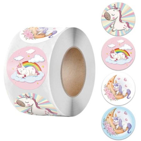 Stick Paper "Unicorn" d = 2.5 cm 500 pcs in a roll 3x6.5x6.5 cm