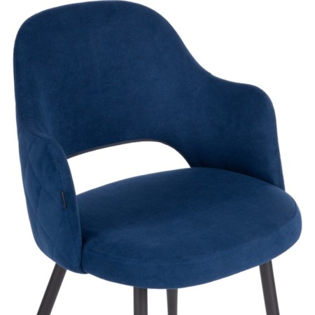 STULL OF A MIGRAL CARROCASAS GUTALL/VELUR, Black/Blue 51x56x82 cm-5