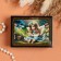 Casket "Angel", black, 8 × 10.5 cm, lacquer miniature