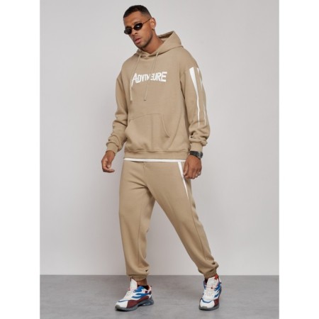 Sports suit men's, size 56, beige color-5
