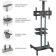Onkron TS1552 Black 40 "-70" Max.60.5kg floor mobile mobile