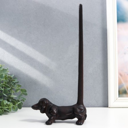 Souvenir cast iron stand for towels "Dog" 30x7x14 cm-1