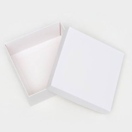The box is folding, the lid is, white, 12 x 12 x 5 cm-2