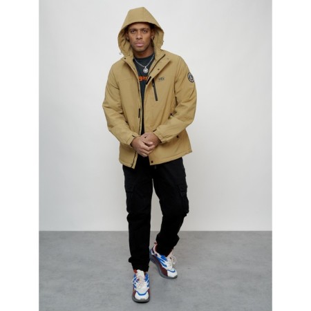 Sports male jacket, size 52, beige color-11
