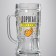 Glass beer mug "Dear, this is juice", 500 ml