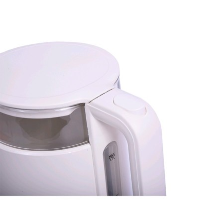 Electric kettle Oursson EK1732W/IV, plastic, glass flask, 1.7 l, 2200 watts, white-3