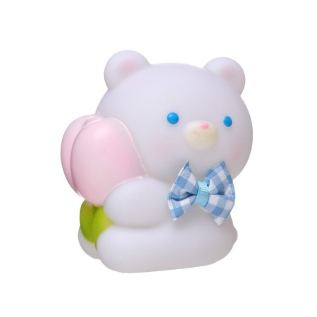 Nightmare "Bear" LED from batteries white-pink 8.3x9 cm Risalux-7