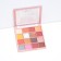 Palette of shadows for the eyelids, 16 colors