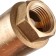 Reverse valve Stout SVC-0012-000015, 1/2 ", spring, coupling, with a plastic saddle