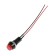 Button switch without fixation, d 1.5 cm, wire 10 cm, red