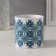 Bank for suppositories Ceramics "Blue Flowers" 200 ml 7.3x7.3x7.3 cm