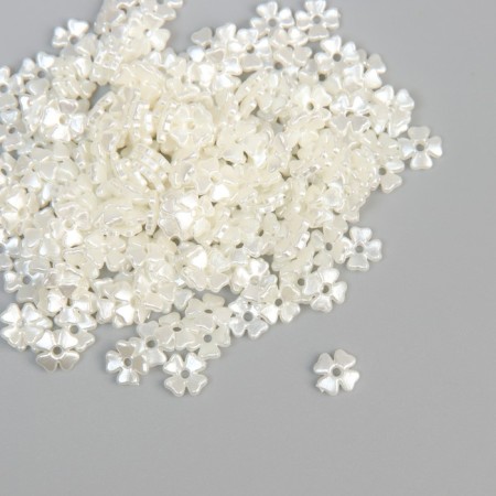 Beads for creativity Plastic "Four Linery" Pearl set 200 pcs 0.7x0.7x0.2 cm-1
