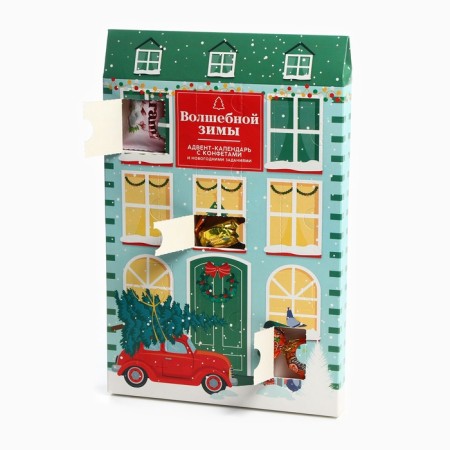 Advent Calendar New Year's "Magic Winter", sweets 12 pcs-4
