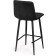 Hilly stool for metal/velor, black/black 43x42x93 cm