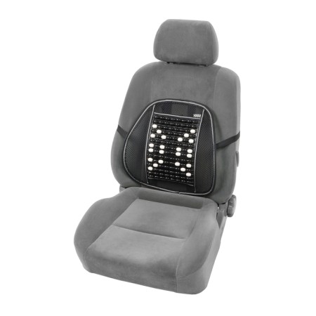 Orthopedic back on the seat with a massager, 40 × 40 cm, black