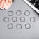 Rings for creativity (photo albums) "silver" int. D = 3 cm external. D = 3.4 cm nr 10 pcs