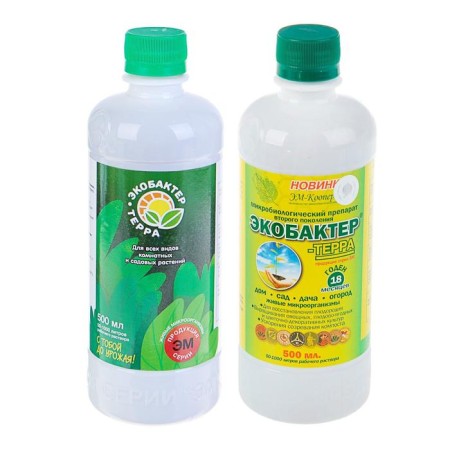 Microbiological fertilizer "Ecobacter-Terra", bottle, 0.5 liters-1