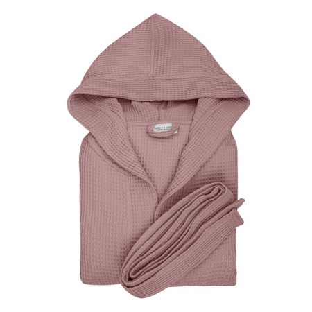 Wafel waffle robe de marko naomi, with a hood, size M, Marsala color-1