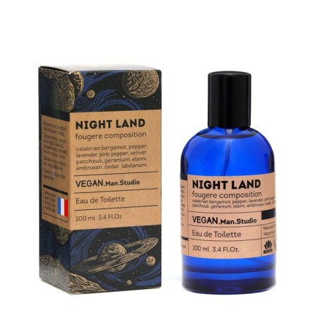 Tuale water men's Vegan Man Studio Night Land, 100 ml (based on Sauvage (C.Dior)
