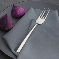 Fork table share Gleen, h = 21 cm, thickness 1.2 mm, silver color